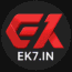 “EK7 game official logo with red EK design and EK7.IN branding”